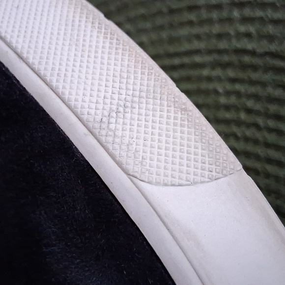 Vince Black Suede Streetwear Skater Slip On Sneakers Size 7.5 - Picture 5 of 9